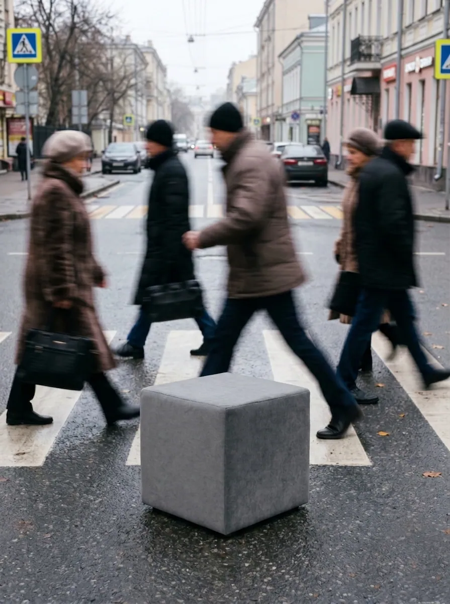 Злой пуф на переходе в Пензе